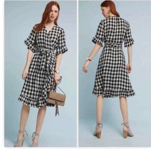 Anthropologie Isabella Sinclair 100% Cotton Mildred Wrap Dress